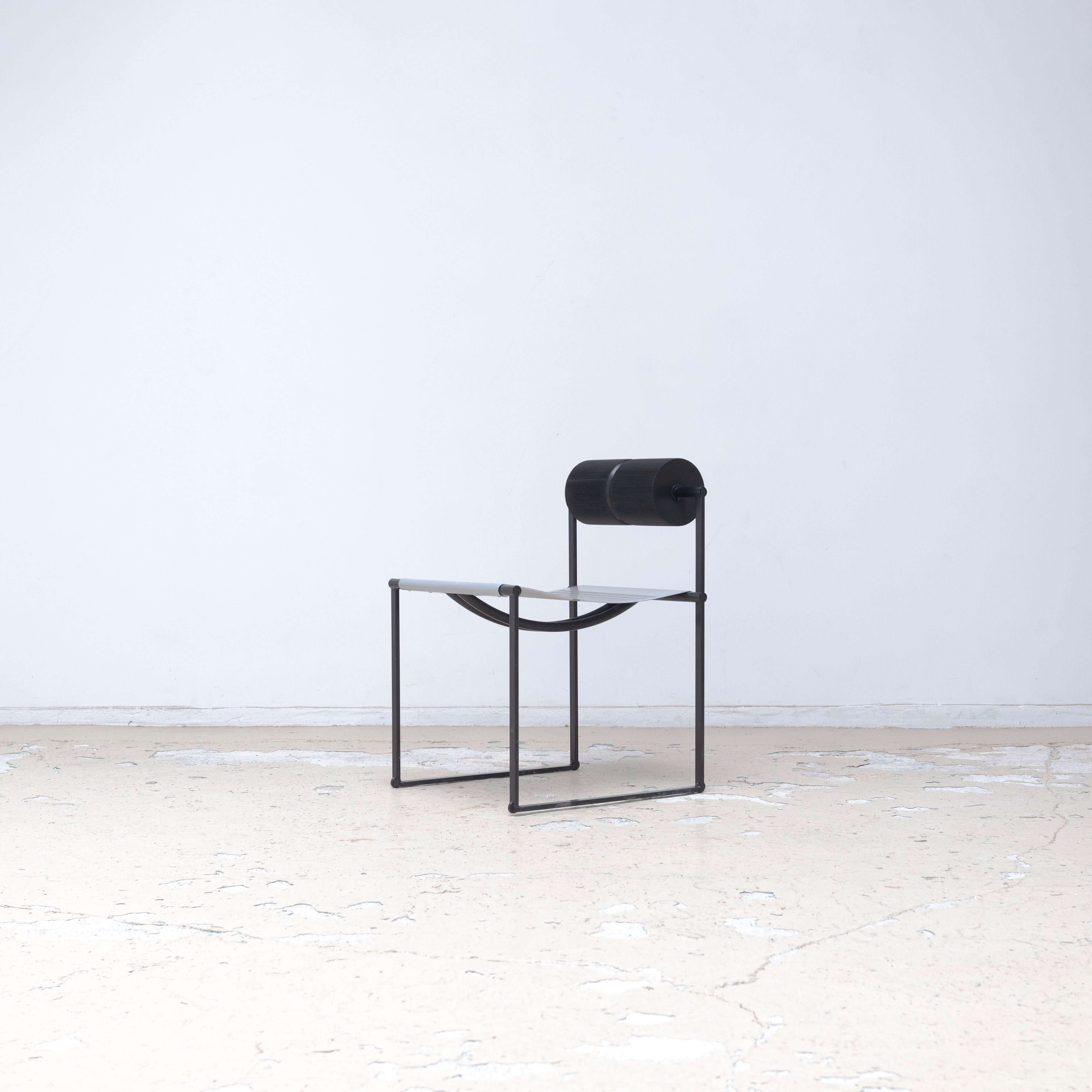 stoop | “QUINTA” Chair by Mario Botta for Alias in Steel