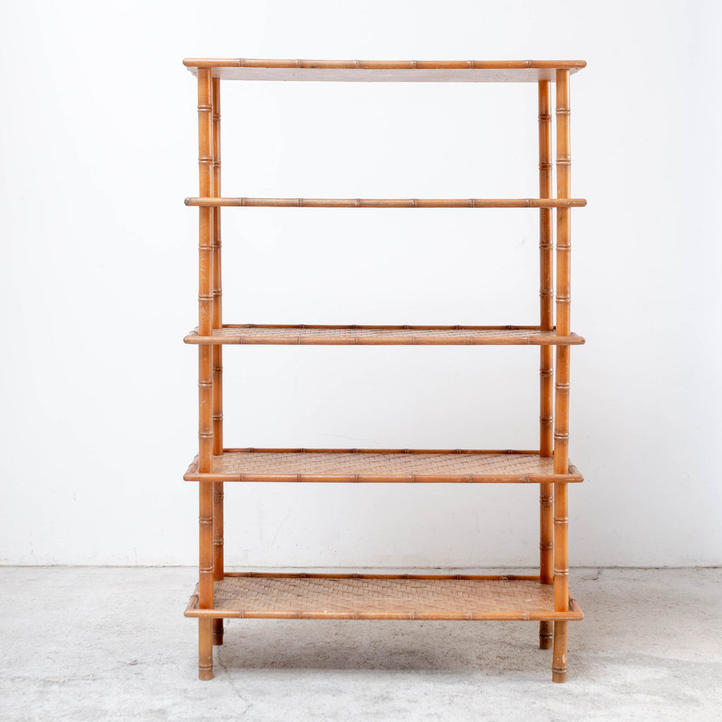 Bamboo Open shelf , オープンシェルフ , 竹 , フランス