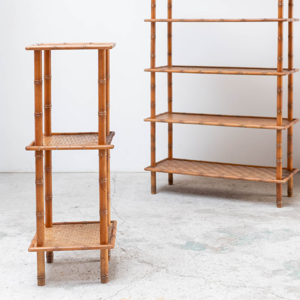 Vintage French Bamboo Open shelf , オープンシェルフ , 竹 , フランス 