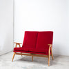 SK-640 ,2-Seater Sofa , Pierre Guariche ,Steiner ,ピエールガーリッシュ, レッドソファ, 2シーターソファ, ソファ, シュタイナー社