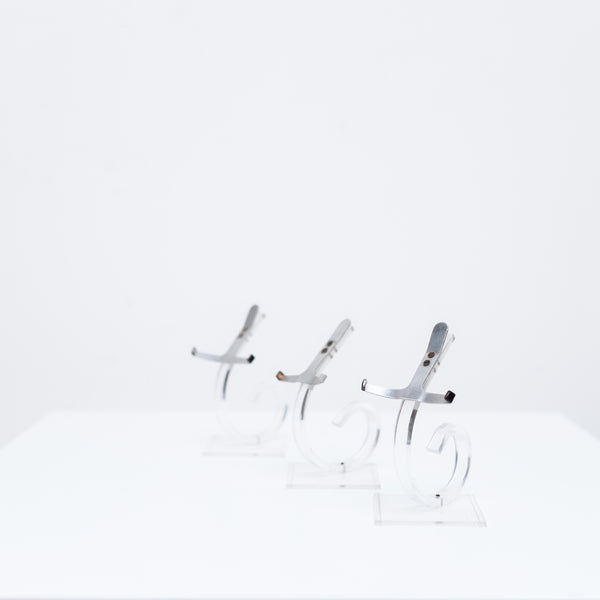 Shoe Display Stands, France, 1980s, acrylic construction, シューズディスプレイスタンド,   フランス