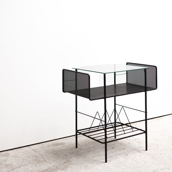  Metal Side Table , Geometric , France, Magazine Rack, 1980s , サイドテーブル, メタル, フランス, マガジンラック