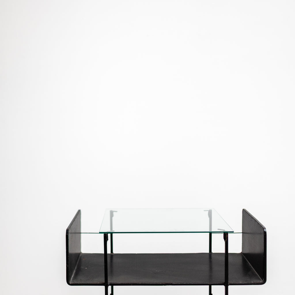  Metal Side Table , Geometric , France, Magazine Rack, 1980s , サイドテーブル, メタル, フランス, マガジンラック