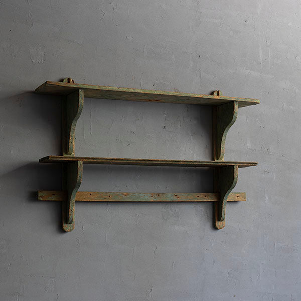 1940's French Wooden Wall Shelf
