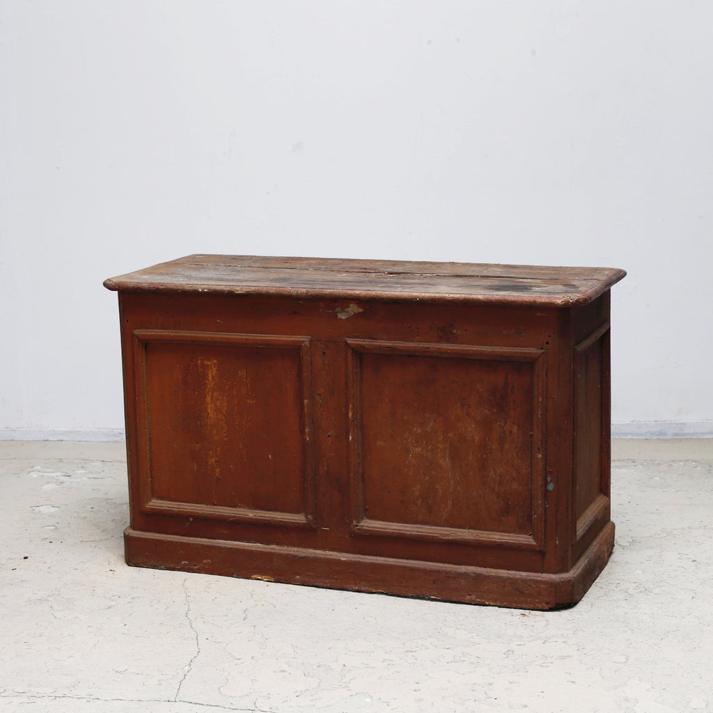 1910's French Wooden Shop Counter